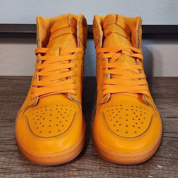 Nike Air Jordan 1 Retro Hi OG Men's Athletic Shoes Size 10.5 Orange Peel w/ Box - Picture 2 of 12